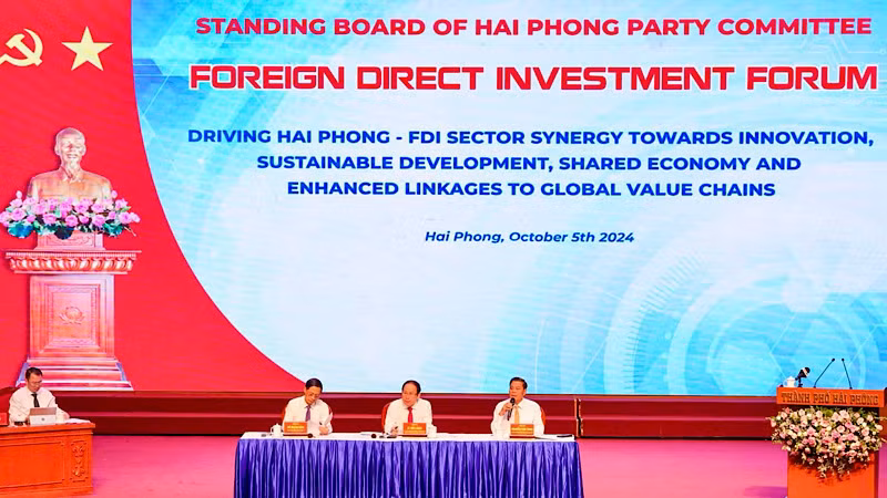 Thường trực Thành ủy Hải Phòng chủ trì cuộc gặp gỡ, đối thoại với các doanh nghiệp FDI năm 2024.