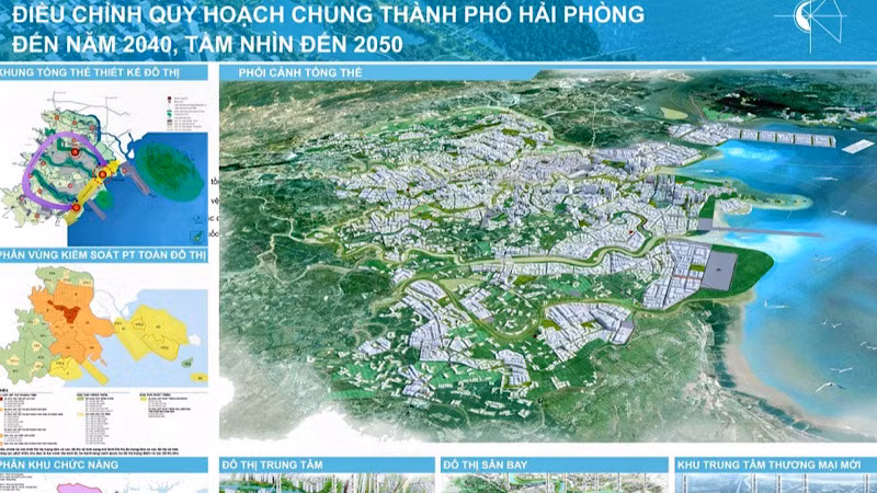Điều chỉnh Quy hoạch chung thành phố Hải Phòng đến năm 2040, tầm nhìn đến năm 2050 đã được Thủ tướng Chính phủ phê duyệt sẽ tạo động lực cho Hải Phòng phát triển. Điều chỉnh Quy hoạch chung thành phố Hải Phòng đến năm 2040, tầm nhìn đến năm 2050 đã được Thủ tướng Chính phủ phê duyệt sẽ tạo động lực cho Hải Phòng phát triển.