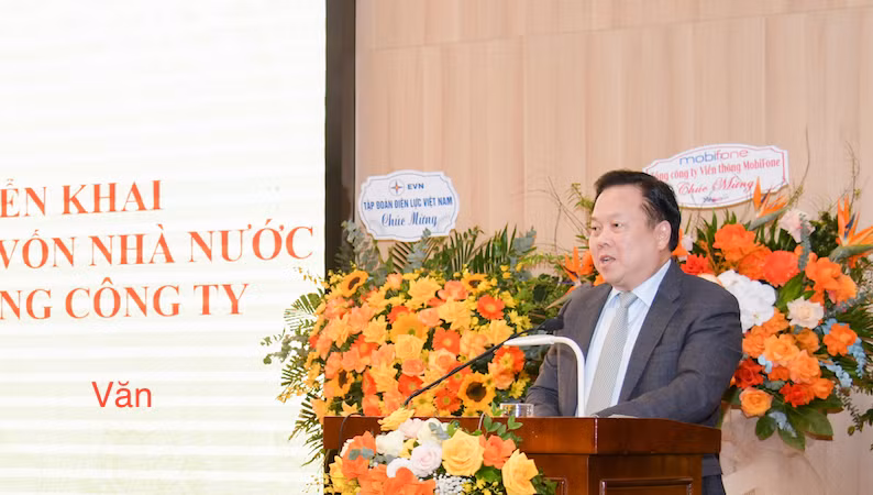 Chủ tịch Ủy ban Quản lý vốn Nhà nước tại doanh nghiệp Nguyễn Hoàng Anh phát biểu tại hội nghị Chủ tịch Ủy ban Quản lý vốn Nhà nước tại doanh nghiệp Nguyễn Hoàng Anh phát biểu tại hội nghị