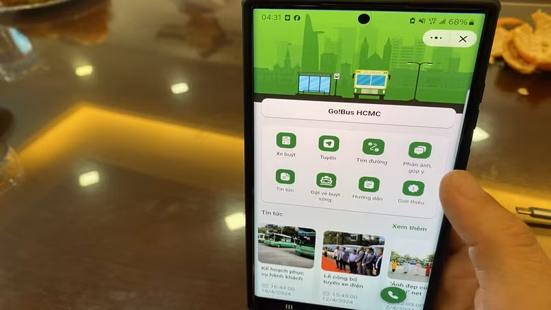 Người dùng dễ dàng tra cứu Mini App “Go!Bus TPHCM” trên Zalo.