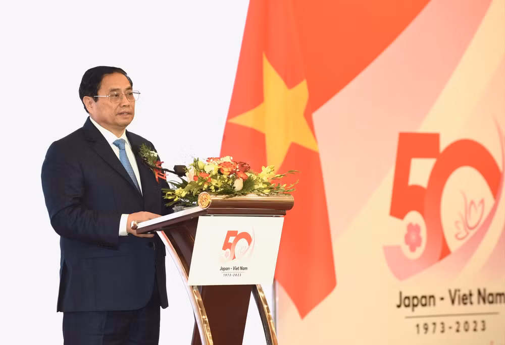 Thủ tướng Phạm Minh Chính phát biểu tại Hội nghị. Thủ tướng Phạm Minh Chính phát biểu tại Hội nghị.