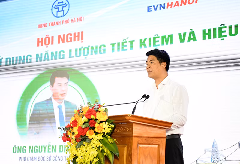 Phó Giám đốc Sở Công Thương Hà Nội Nguyễn Đình Thắng khai mạc hội nghị.