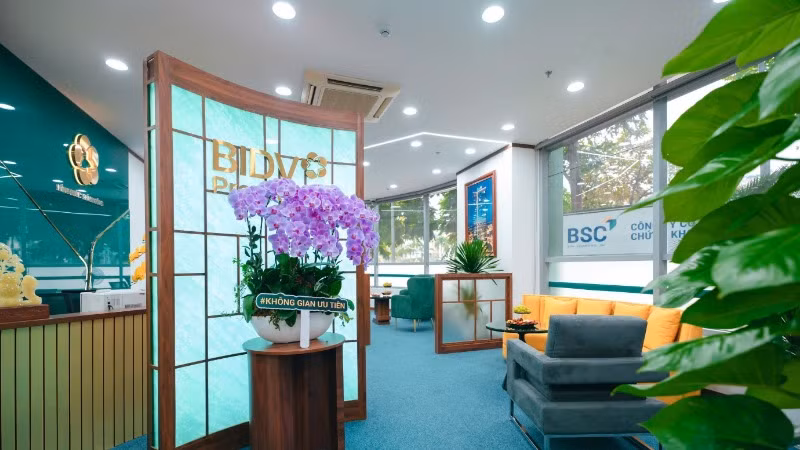 Không gian giao dịch ưu tiên dành cho khách hàng BIDV Premier tại các Chi nhánh.