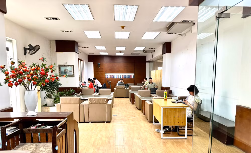 Phòng dành cho doanh nhân và các nhà nghiên cứu rất tiện nghi tại Thư viện Quốc gia.