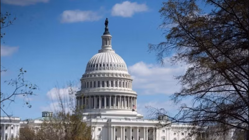 Tòa nhà Quốc hội Mỹ tại Washington, D.C. (Ảnh: THX/TTXVN)