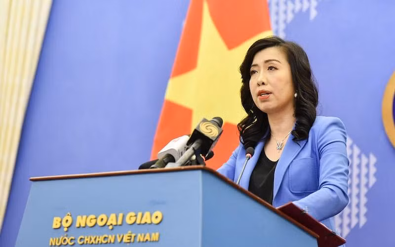 Người phát ngôn Bộ Ngoại giao Việt Nam Lê Thị Thu Hằng.