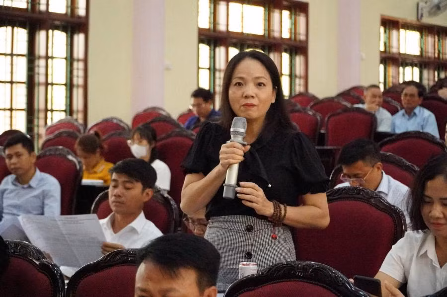 Bà Nguyễn Thị Ngọc Anh, Giám đốc Công ty cổ phần Phát triển Thủy Long (huyện Kiến Xương) đánh giá cao sự đồng hành của tỉnh Thái Bình đối với sự phát triển của doanh nghiệp.