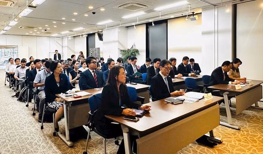 Toàn cảnh hội nghị xúc tiến đầu tư các doanh nghiệp Nhật Bản vào tỉnh Nghệ An năm 2024. (Ảnh MẠNH LỢI)