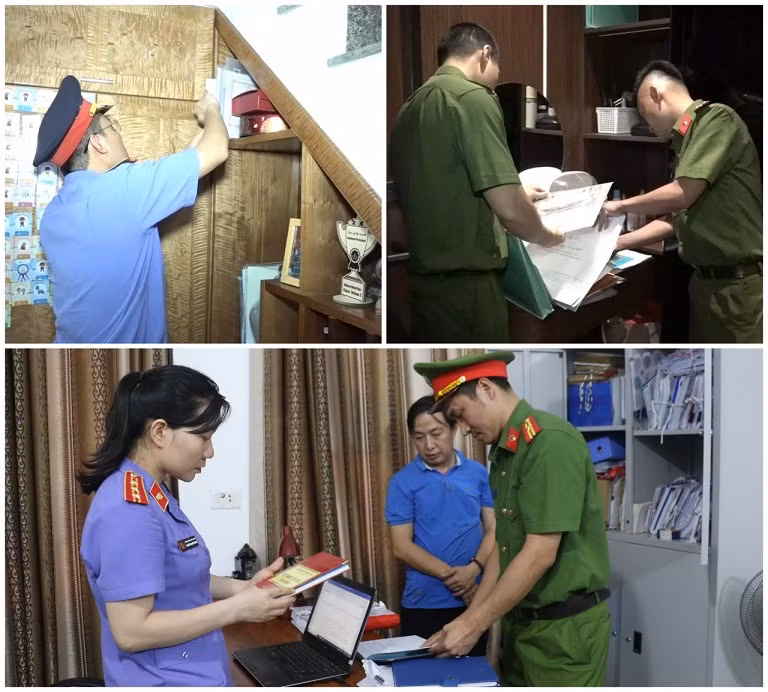 Cơ quan chức năng khám xét nơi ở, nơi làm việc các bị can.