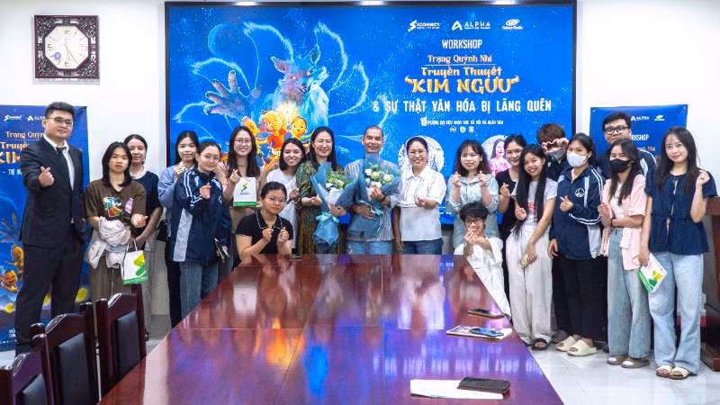 Cuộc giao lưu đã giúp giới trẻ tiếp cận ngành hoạt hình ở góc độ thực tế. Cuộc giao lưu đã giúp giới trẻ tiếp cận ngành hoạt hình ở góc độ thực tế.