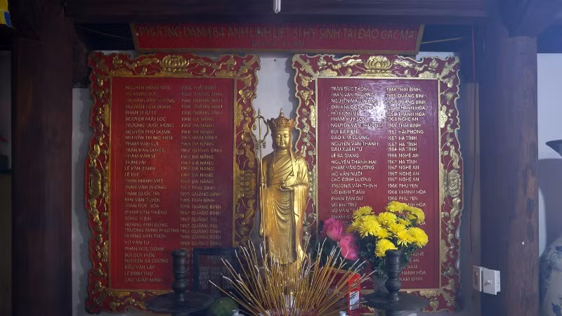Phương danh 64 Anh hùng liệt sĩ hy sinh tại đảo Gạc Ma.