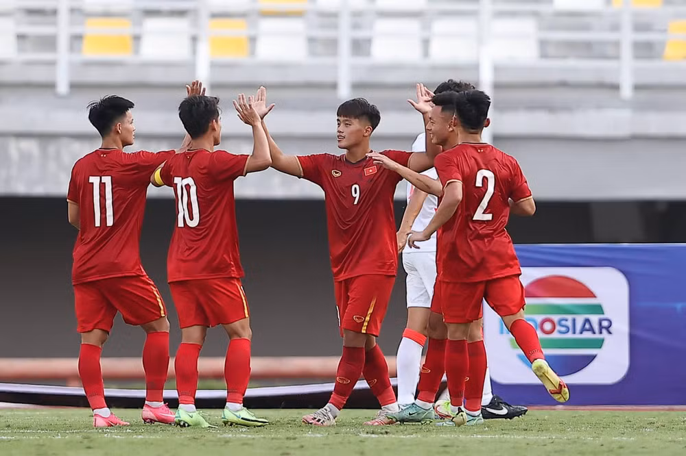U20 Việt Nam tìm được lợi thế dẫn trước. (Ảnh: AFC) U20 Việt Nam tìm được lợi thế dẫn trước. (Ảnh: AFC)
