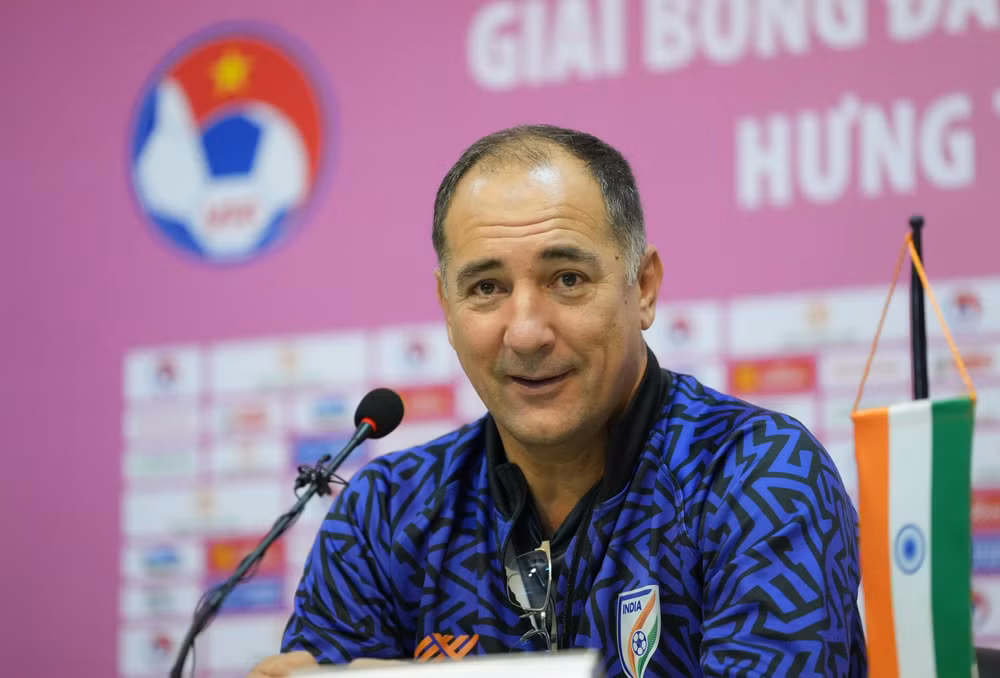 Huấn luyện viên Igor Stimac tại cuộc họp báo sáng 21/9. (Ảnh: Hữu Khoa)