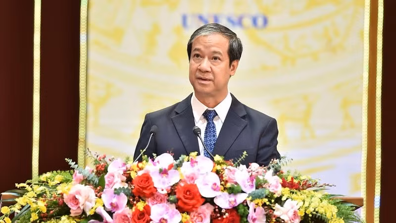 Bộ trưởng Giáo dục và Đào tạo Nguyễn Kim Sơn phát biểu. Bộ trưởng Giáo dục và Đào tạo Nguyễn Kim Sơn phát biểu.