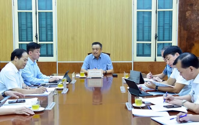 Chủ tịch Ủy ban nhân dân thành phố Hà Nội Trần Sỹ Thanh phát biểu tại buổi tiếp công dân. Ảnh: Tú Linh.