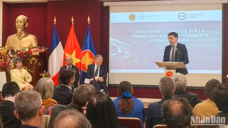 Tại Tọa đàm xúc tiến đầu tư Việt-Pháp, các doanh nghiệp Pháp tin tưởng rằng hợp tác thương mại, đầu tư giữa hai nước sẽ được thúc đẩy mạnh mẽ từ chuyến thăm Việt Nam của Tổng thống Emmanuel Macron.