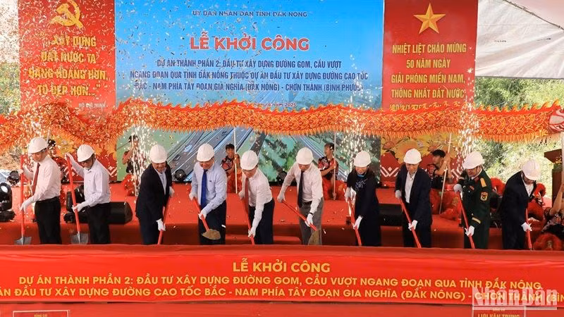 Tỉnh Đắk Nông tổ chức Lễ khởi công Dự án thành phần 2 cao tốc Gia Nghĩa (Đắk Nông)- Chơn Thành (Bình Phước).