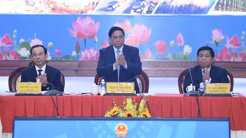 Thủ tướng Phạm Minh Chính chủ trì Hội nghị Hội đồng điều phối vùng Đông Nam Bộ lần thứ 3. (Ảnh: THANH GIANG)