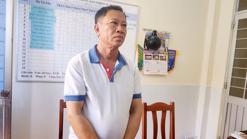 Bị can Nguyễn Văn Nhưỡng, nguyên Chủ tịch Ủy ban nhân dân xã Bãi Thơm.