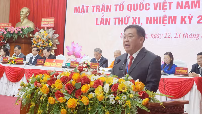 Ông Lê Thanh Việt tái đắc cử Chủ tịch Ủy ban Mặt trận Tổ quốc Việt Nam tỉnh Kiên Giang khóa XI, nhiệm kỳ 2024-2029.