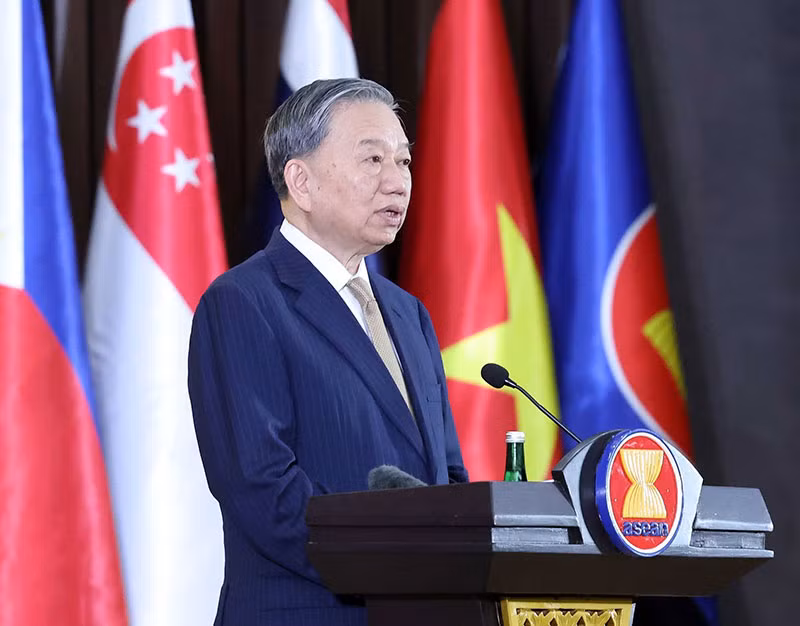 Tổng Bí thư Tô Lâm phát biểu. (Ảnh: Thống Nhất/TTXVN) Tổng Bí thư Tô Lâm phát biểu. (Ảnh: Thống Nhất/TTXVN)