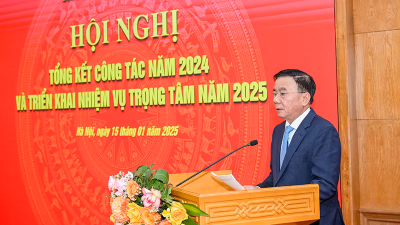 Đồng chí Trần Cẩm Tú phát biểu chỉ đạo Hội nghị. (Ảnh: THẾ ĐẠI)