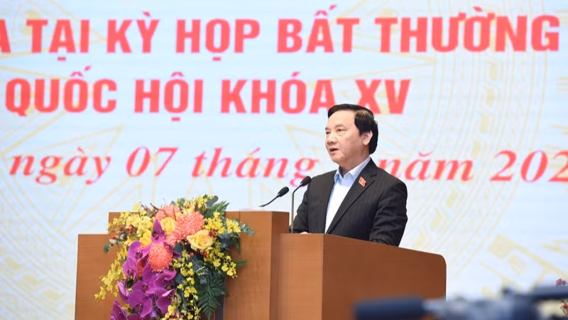 Phó Chủ tịch Quốc hội Nguyễn Khắc Định phát biểu ý kiến tại Hội nghị. (Ảnh: TRẦN HẢI) Phó Chủ tịch Quốc hội Nguyễn Khắc Định phát biểu ý kiến tại Hội nghị. (Ảnh: TRẦN HẢI)