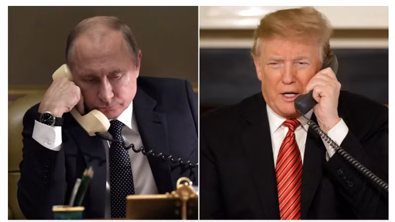 Tổng thống Nga Vladimir Putin (phải) và Tổng thống Mỹ Donald Trump. (Ảnh: Sputnik/Getty Images/TTXVN)