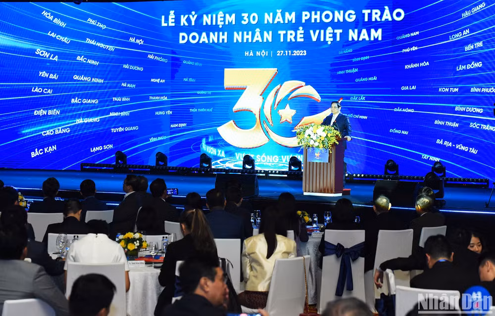 Thủ tướng Phạm Minh Chính phát biểu tại buổi lễ. (Ảnh: Trần Hải)