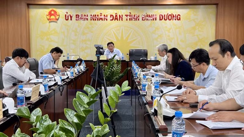 Toàn cảnh buổi họp cho công tác tổ chức Diễn đàn Hợp tác kinh tế Horasis châu Á 2023 diễn ra tại Bình Dương.