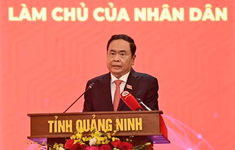 Phó Chủ tịch Thường trực Quốc hội Trần Thanh Mẫn phát biểu khai mạc hội nghị.