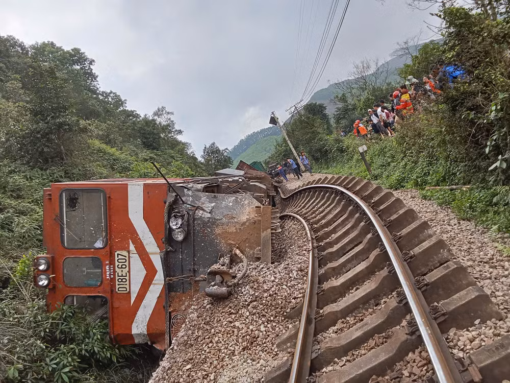 Hiện trường vụ tai nạn.