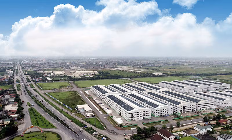 Khu công nghiệp An Phát Complex tại tỉnh Hải Dương hướng đến mô hình khu công nghiệp kỹ thuật cao, xanh và bền vững. (Ảnh VĂN ANH)