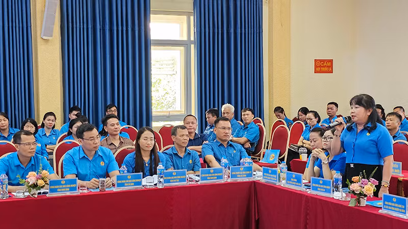 Đại diện Công đoàn các tỉnh phía nam trao đổi về việc chủ động tổ chức đào tạo, bồi dưỡng nghiệp vụ cho cán bộ công đoàn cơ sở. Đại diện Công đoàn các tỉnh phía nam trao đổi về việc chủ động tổ chức đào tạo, bồi dưỡng nghiệp vụ cho cán bộ công đoàn cơ sở.
