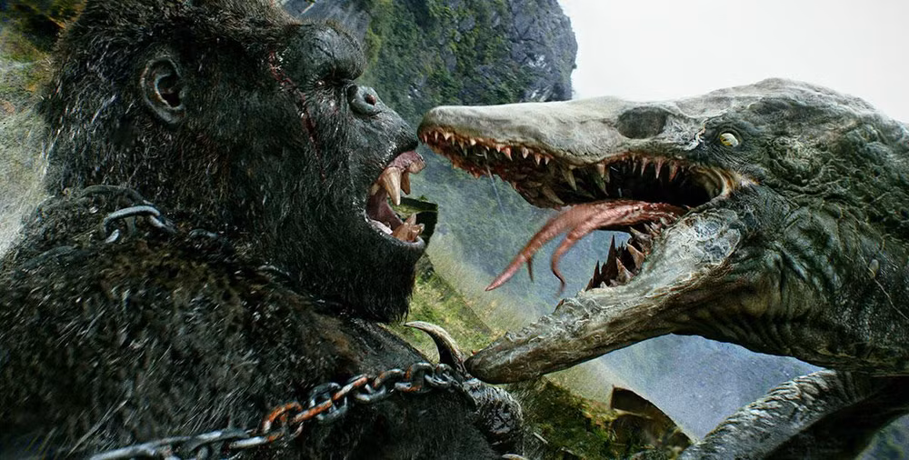 Cảnh trong phim "Kong-Skull Island" quay tại Ninh Bình. (Ảnh: Internet)