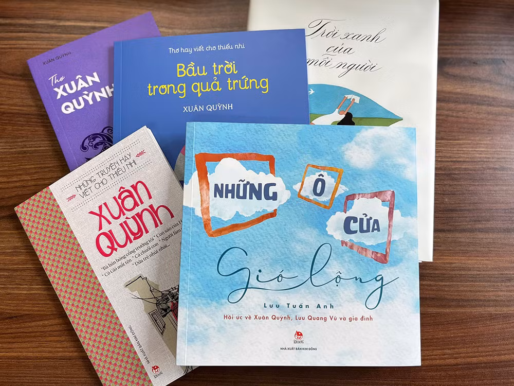 Những tập thơ của Xuân Quỳnh do Nhà xuất bản Kim Đồng ấn hành.