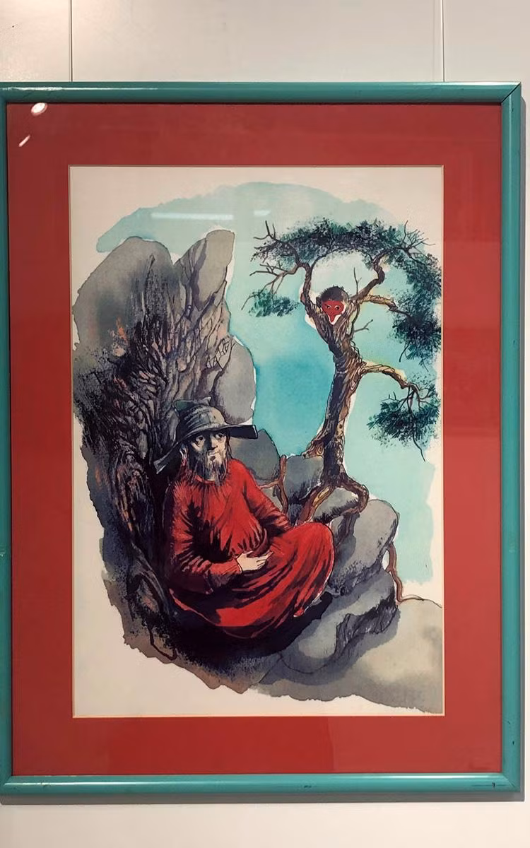 Tranh minh họa truyện "Tôn Ngộ Không".