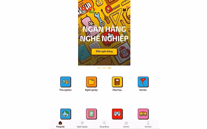 Giao diện chính của ứng dụng.