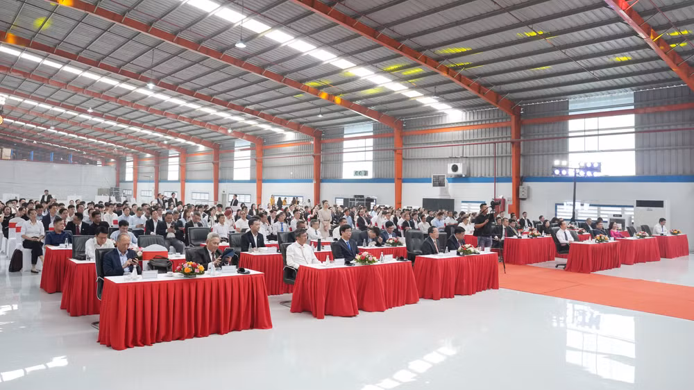 Toàn cảnh lễ khởi công nhà máy bán dẫn của CT Semiconductor.