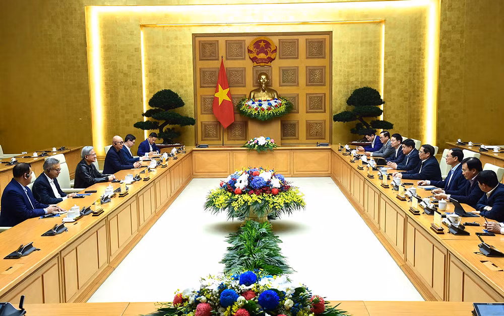 Quang cảnh buổi tiếp. Quang cảnh buổi tiếp.