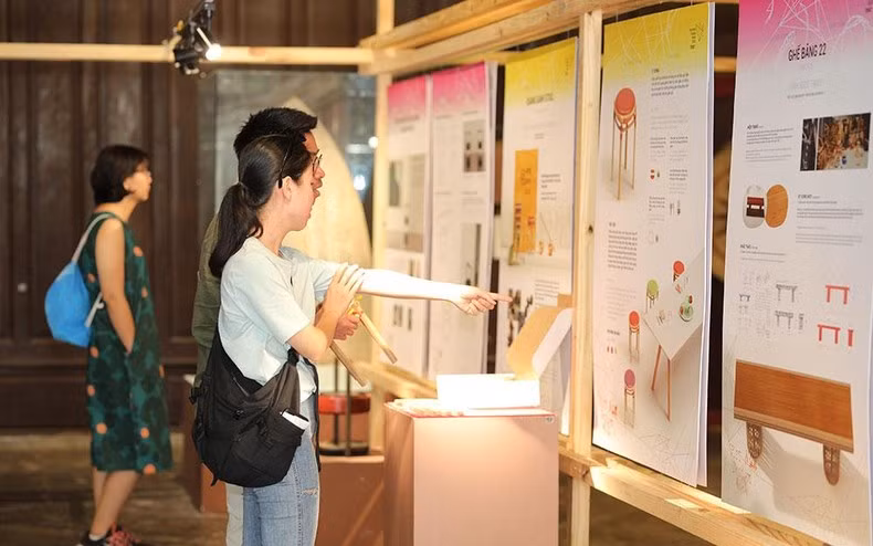 Triển lãm tại Tuần lễ Thiết kế Việt Nam năm 2022. (Ảnh: Ban tổ chức)