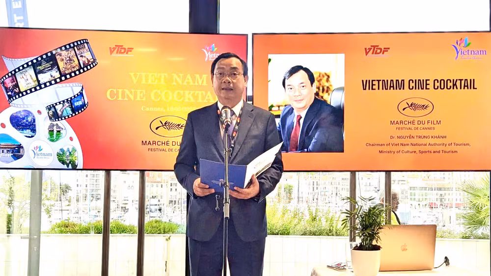 Cục trưởng Cục Du lịch quốc gia Nguyễn Trùng Khánh phát biểu tại chương trình.