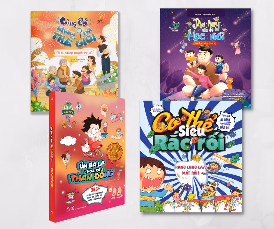 Một số ấn phẩm thiếu nhi của Linh Lan Books. (Ảnh: THU TUẤN) Một số ấn phẩm thiếu nhi của Linh Lan Books. (Ảnh: THU TUẤN)