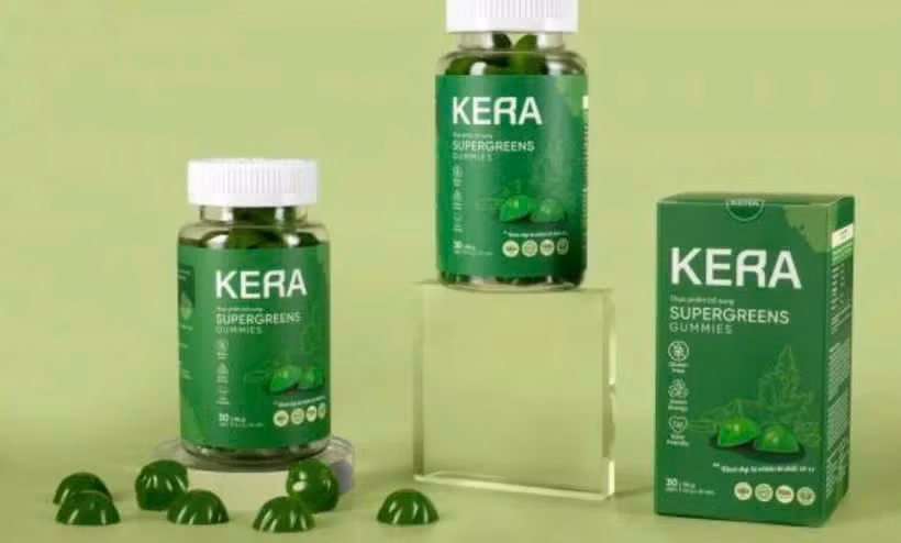 Sản phẩm kẹo rau củ kera. (Ảnh: TTXVN)