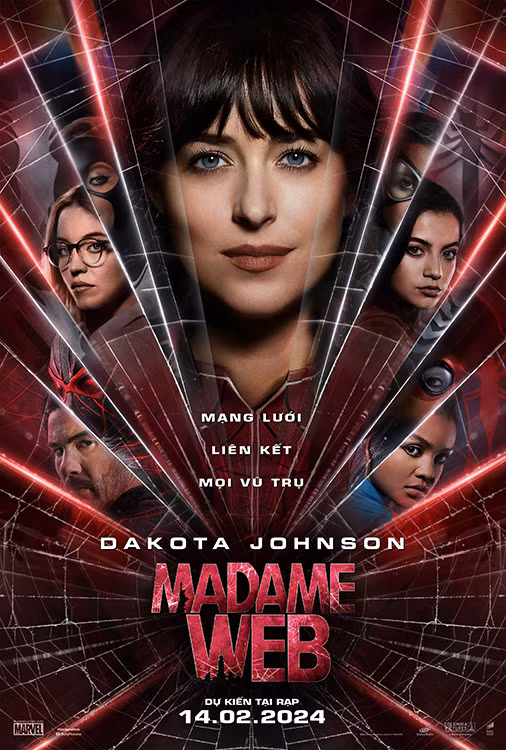 Poster phim "Madam Web". (Ảnh: Galaxy) Poster phim "Madam Web". (Ảnh: Galaxy)
