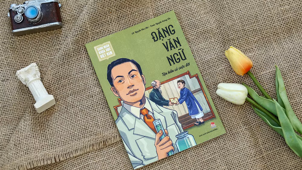 Sách tranh “Đặng Văn Ngữ - Tận hiến cả cuộc đời”. (Ảnh: Nhà xuất bản Kim Đồng)