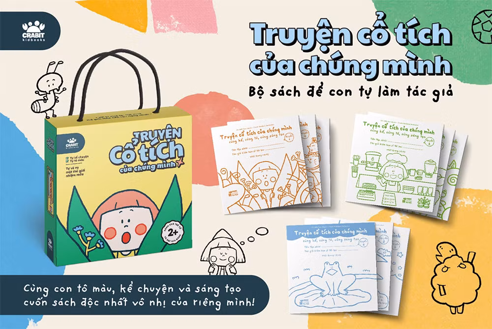Bộ sách tô màu cho trẻ. (Ảnh: Crabit Kidbooks)