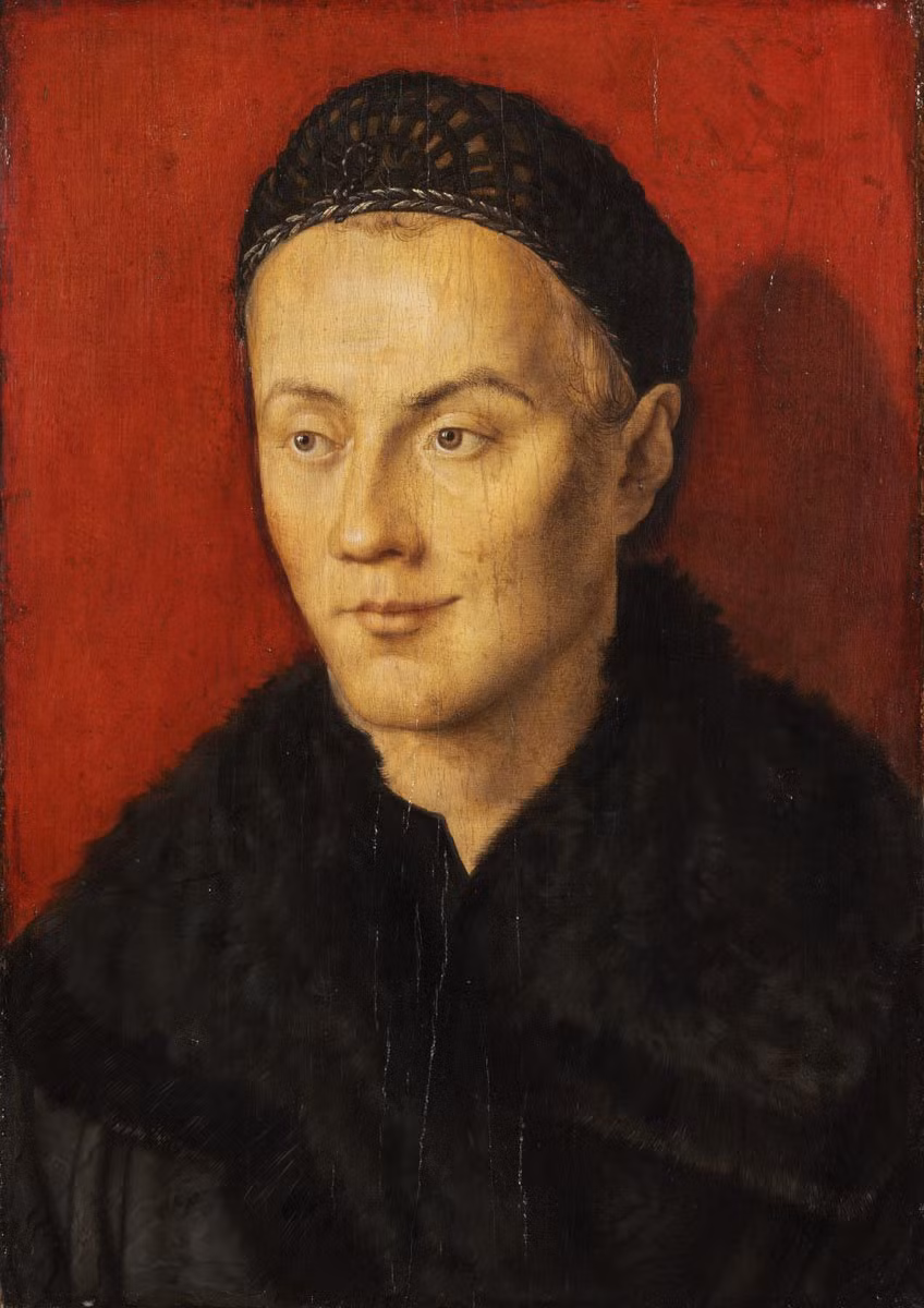 Chân dung một chàng trai trẻ, Albrecht Dürer, Đức. Chân dung một chàng trai trẻ, Albrecht Dürer, Đức.