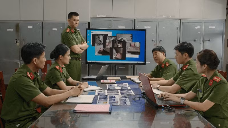 Cảnh trong phim “Đội điều tra số 7” mùa 1. (Ảnh: Điện ảnh Công an nhân dân cung cấp)