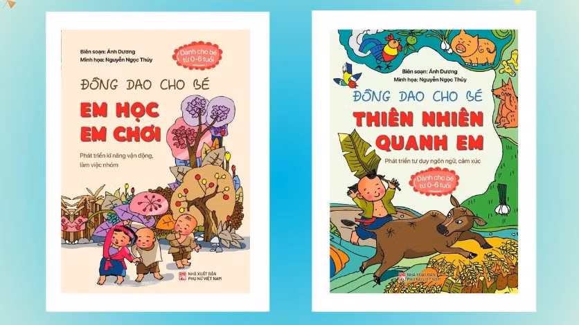 Bộ "Đồng dao cho bé". Bộ "Đồng dao cho bé".